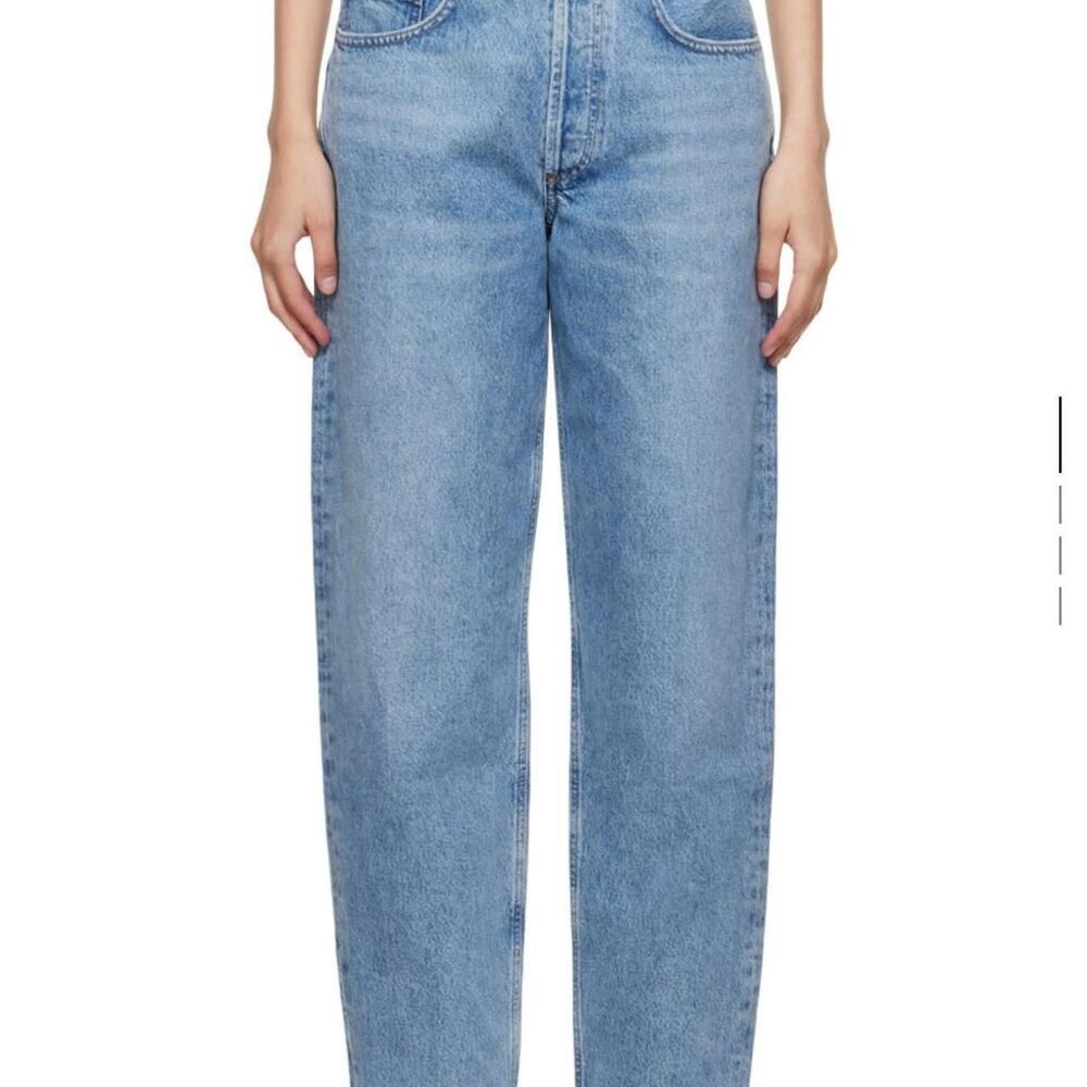 Agolde Women's Blue and Green Jeans - Picture 5 of 5